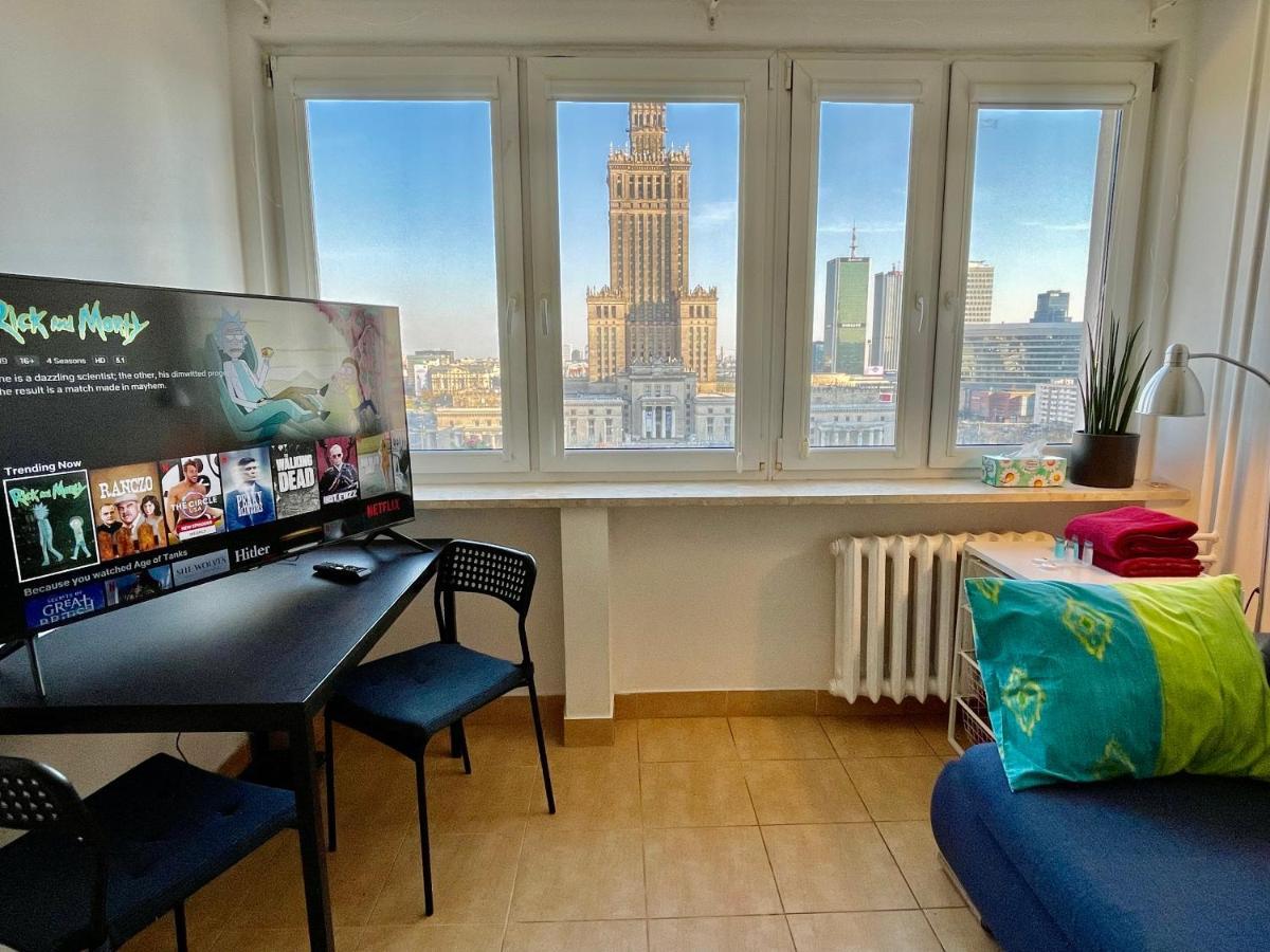 Super Apartament Palace 2X Metro Fast Wifi 500 Mbs Netflix Appletv Smarttv Panorama Miasta Warsaw Exterior photo